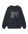 Anine Bing Spencer Leopard-print Sweatshirt In Black