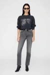 Anine Bing Spencer Leopard-print Sweatshirt In Black