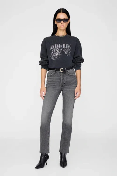 ANINE BING ANINE BING SPENCER LEOPARD SWEATSHIRT
