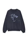 Anine Bing Vintage-inspired Graphic Eagle Sweatshirt In Blue