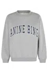 Anine Bing Spencer Printed Cotton-blend Jersey Sweatshirt In Gray
