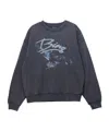 Anine Bing Vintage-inspired Graphic Eagle Sweatshirt In Blue