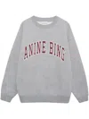 Anine Bing Spencer Logo Print Sweatshirt In Grey