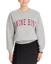 Anine Bing Spencer Crewneck Sweatshirt In Grey Melangie