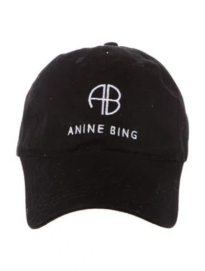 Pre-owned Anine Bing Sports Dad Cap In Black