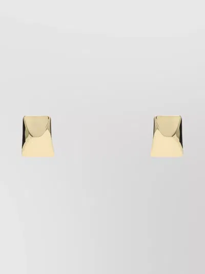 ANINE BING SQUARE GOLD EARRINGS POLISHED FINISH