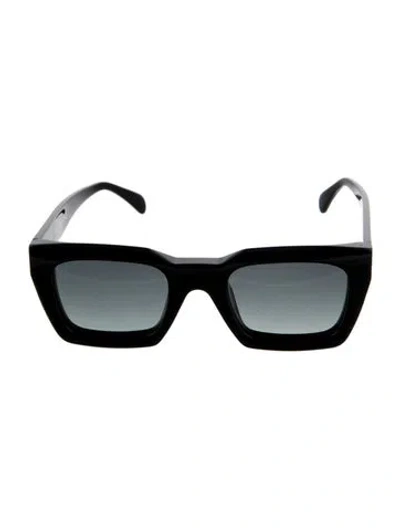 Pre-owned Anine Bing Square Gradient Sunglasses In Black