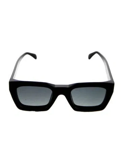 Pre-owned Anine Bing Square Gradient Sunglasses In Black
