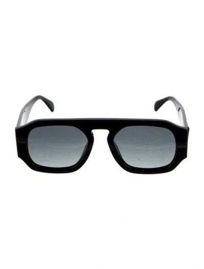 Pre-owned Anine Bing Square Gradient Sunglasses In Black