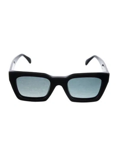 Pre-owned Anine Bing Square Gradient Sunglasses In Black