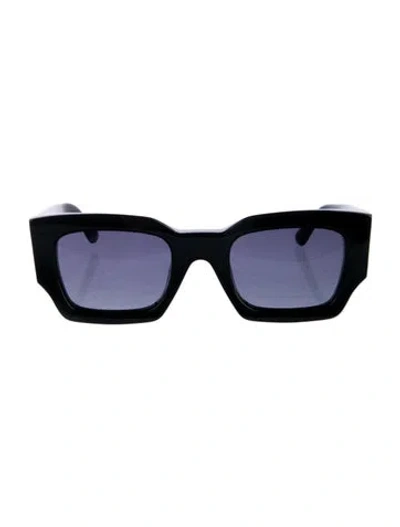 Pre-owned Anine Bing Square Tinted Sunglasses In Black