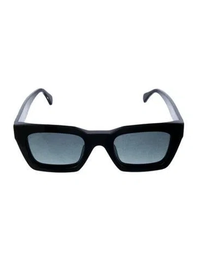 Pre-owned Anine Bing Square Tinted Sunglasses In Black