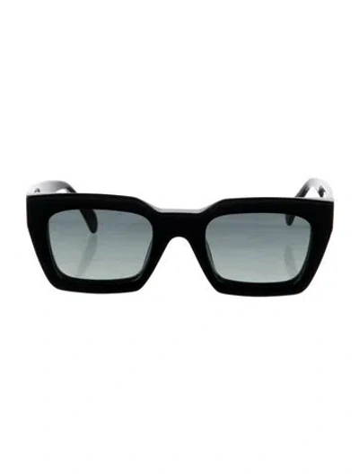 Pre-owned Anine Bing Square Tinted Sunglasses In Black