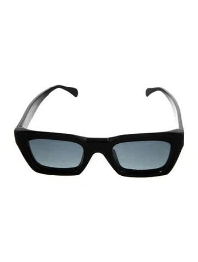 Pre-owned Anine Bing Square Tinted Sunglasses In Black