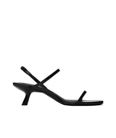 Anine Bing Square Toe High Heel Sandals In Black