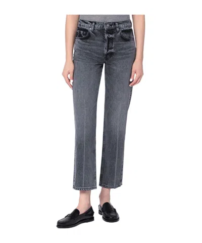 ANINE BING STEEL GREY KATE JEANS