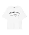Anine Bing Cohen Tee Paris Stancil Woman Ivory In White
