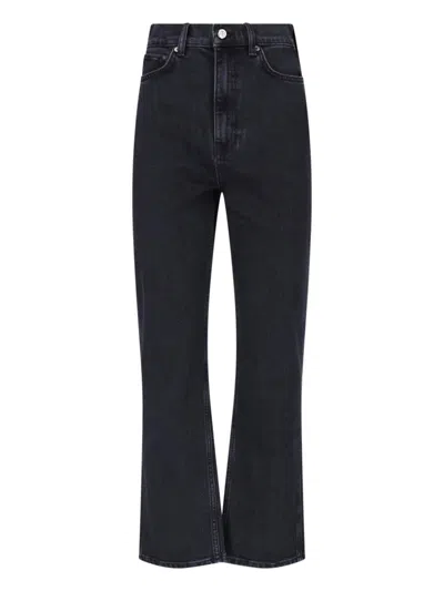 Anine Bing Straight Jeans In Black