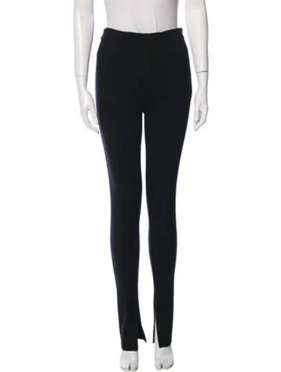 Pre-owned Anine Bing Straight Leg Pants In Black