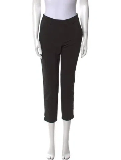 Pre-owned Anine Bing Straight Leg Pants In Black