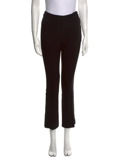 Pre-owned Anine Bing Straight Leg Pants In Black