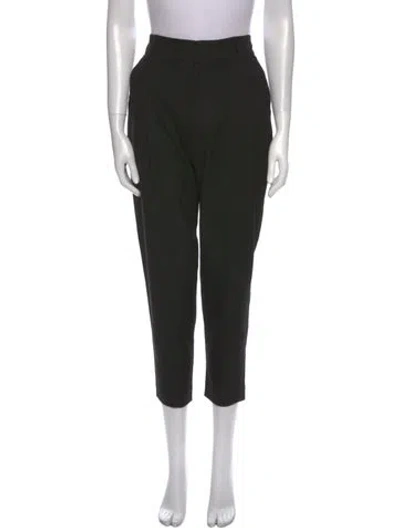 Pre-owned Anine Bing Straight Leg Pants In Black