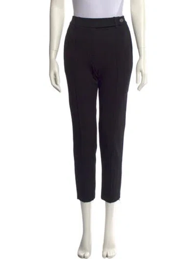 Pre-owned Anine Bing Straight Leg Pants In Black