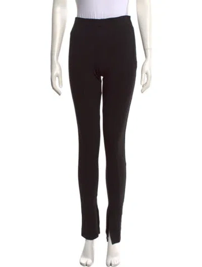 Pre-owned Anine Bing Straight Leg Pants In Black