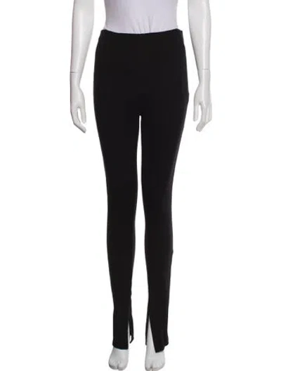 Pre-owned Anine Bing Straight Leg Pants In Black