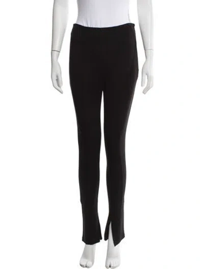 Pre-owned Anine Bing Straight Leg Pants In Black
