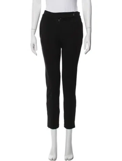 Pre-owned Anine Bing Straight Leg Pants In Black