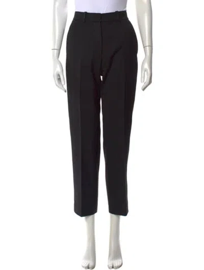 Pre-owned Anine Bing Straight Leg Pants In Black