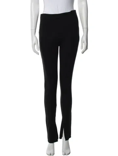 Pre-owned Anine Bing Straight Leg Pants In Black