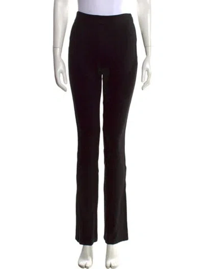 Pre-owned Anine Bing Straight Leg Pants In Black