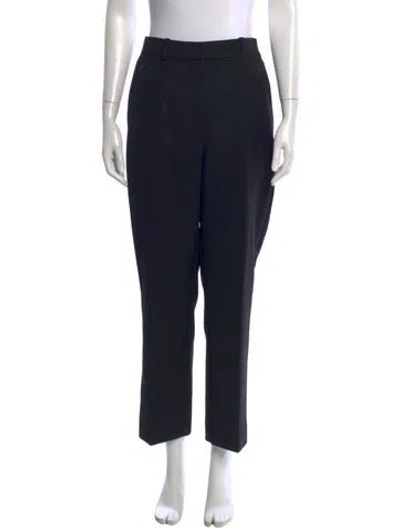 Pre-owned Anine Bing Straight Leg Pants In Black