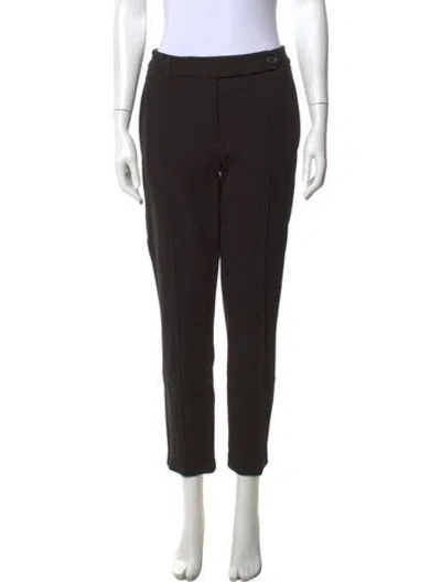 Pre-owned Anine Bing Straight Leg Pants In Black