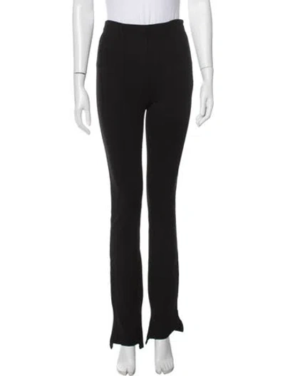 Pre-owned Anine Bing Straight Leg Pants In Black