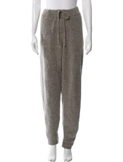 Pre-owned Anine Bing Straight Leg Pants In Gray