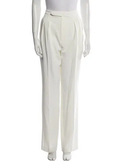 Pre-owned Anine Bing Straight Leg Pants In Neutral