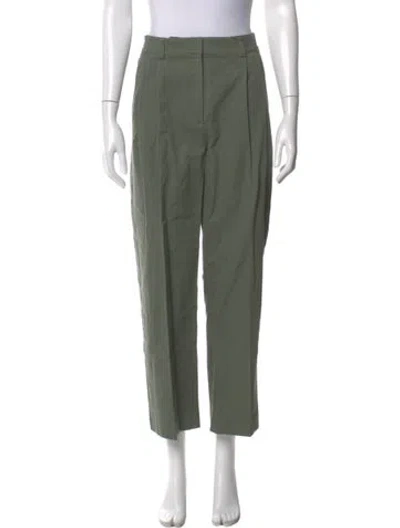 Pre-owned Anine Bing Straight Leg Pants W/ Tags In Green