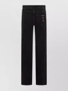 Anine Bing Straight Leg Trousers With Back Pockets And Belt Loops