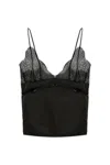 Anine Bing Amelie Silk-blend Camisole Top In Black