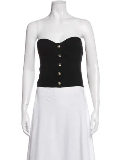 Pre-owned Anine Bing Strapless Crop Top W/ Tags In White
