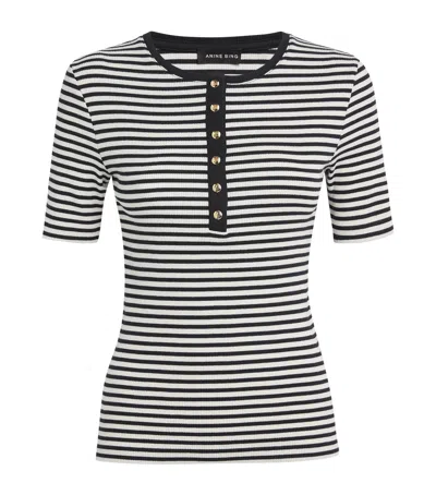 ANINE BING STRETCH-COTTON ALESSIA T-SHIRT
