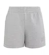 Anine Bing Stretch-jersey Heather Sweatshorts In Gray
