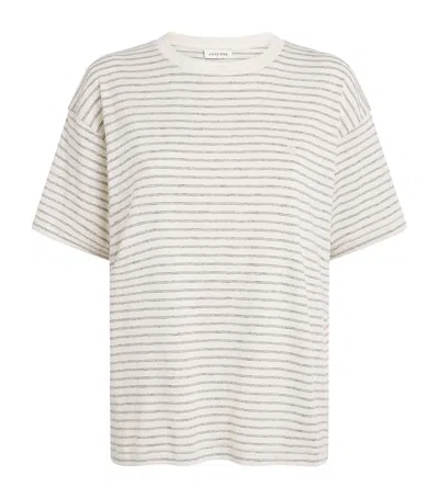 Anine Bing Stripe Cade T-shirt In Multi
