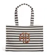 Anine Bing Stripe Logo Lara Tote Bag