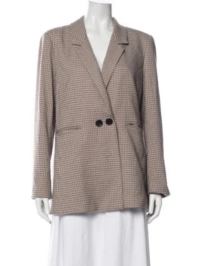 Pre-owned Anine Bing Striped Blazer In Orange