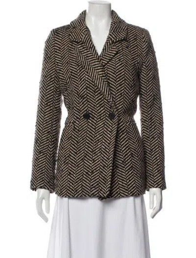 Pre-owned Anine Bing Striped Coat In Multi