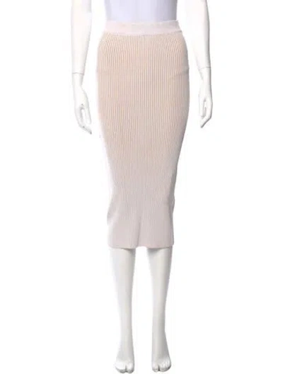 Pre-owned Anine Bing Striped Knee-length Skirt In Neutral